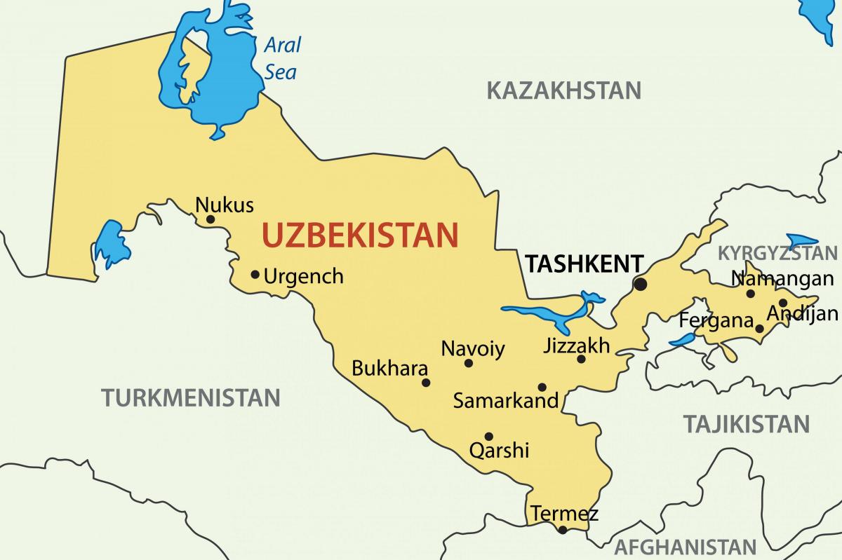 kapital nan Ouzbekistan kat jeyografik