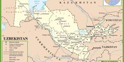 Kat jeyografik nan Ouzbekistan politik 